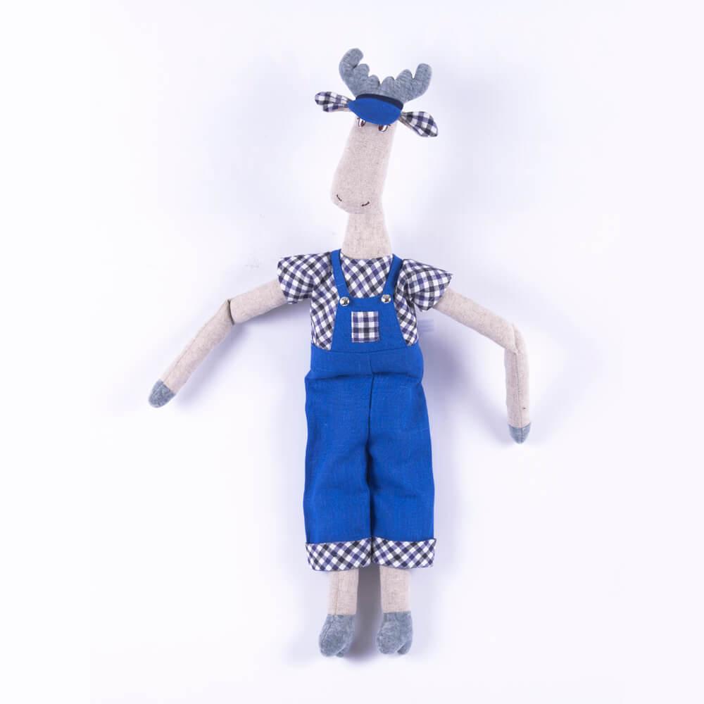 Сувенирная кукла «Лось Тихон» рис. 531-20